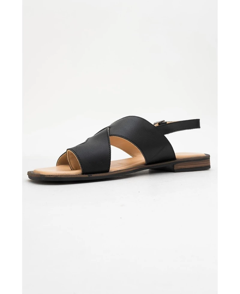 Forever & Always Women's Shoes Louna Leather Thong Sandals