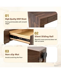 Streamdale Furniture 50-In. Natural Walnut Wood Grain Elegant Feature Bar Table