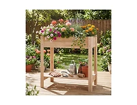 Slickblue Raised Garden Bed with Legs and Extra Storage Space