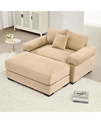 Streamdale Furniture Streamdale Oversized Cloud Modular Sectional Couch, Corduroy