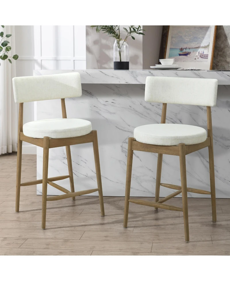 Streamdale Furniture Mid Century Modern Counter Stools (Sets of 2)