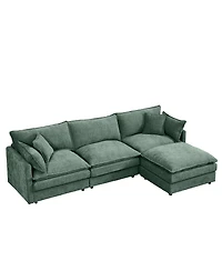 Streamdale Furniture Modular Sectional Sofa, 102" L-Shaped Couch Set