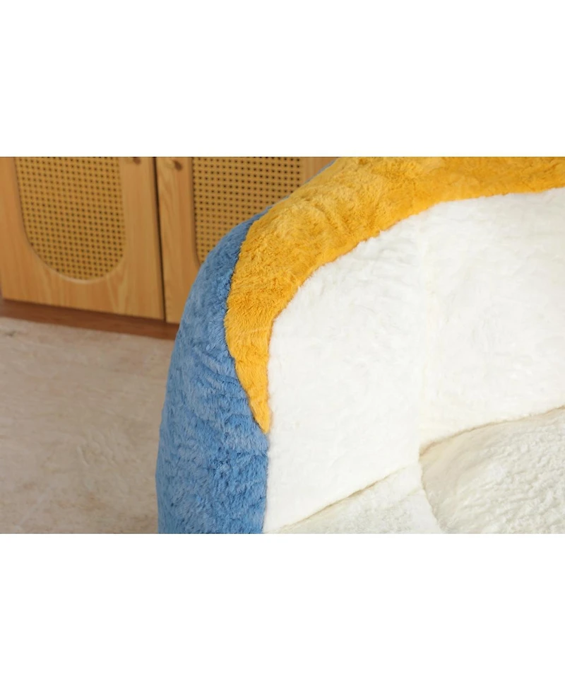 Streamdale Furniture Faux Fur Oversized Bean Bag Chair