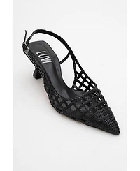 Prologue Shoes Women's Heaven Knitted Pointed Toe Pump