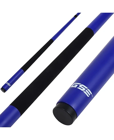 Gse Games & Sports Expert 58" 2-Piece Matte Blue Fiberglass Graphite Composite Billiard Pool Cue Stick