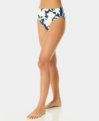 CeCe Women's Pull-On Mid-Rise Swim Bottoms