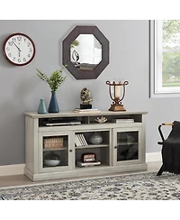 Streamdale Furniture Contemporary Tv Media Stand - Modern Entertainment Console, Stone 60"W