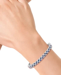 Effy Collection Sapphire (2-1/3 ct. t.w.) & Diamond (1/8 ct. t.w.) Bracelet in Sterling Silver