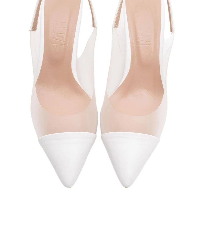 Prologue Shoes Women's Moore Transparent Pointed Toe Pump