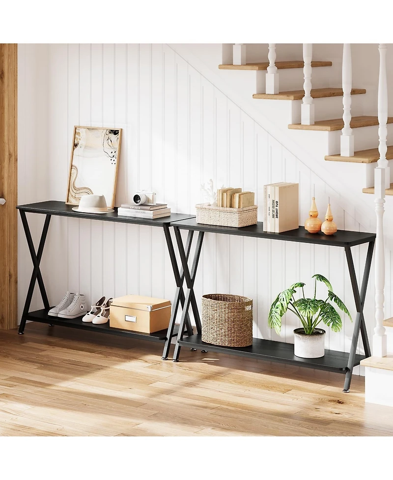 gaomon 41.3" Narrow Console Table with Metal Frame