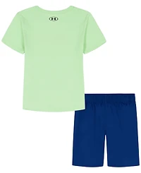 Under Armour Boys' 2T-7 Short-Sleeve T-Shirt and Shorts, 2-Piece Set