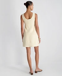 French Connection Women's Scoop Neck Mozart Mixed Stripe Mini Dress