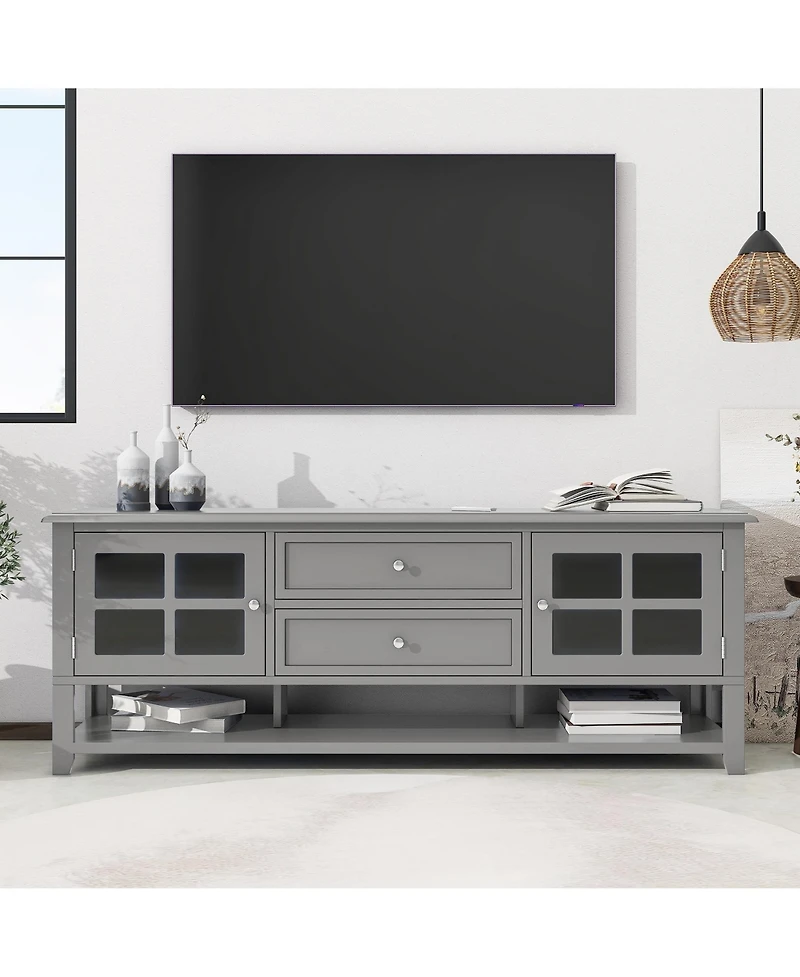 sumyeg Tv Stand for Tvs up to 60", TV Cabinet with Modern Design, Media Console for Living Room, Bedroom