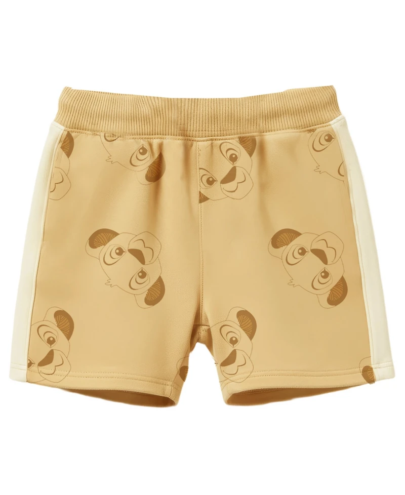 Disney Baby Boys' Simba Print Vest, Bodysuit, and Shorts, 3-Piece Set