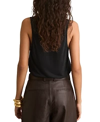 Reiss Women's Silk-Front Cami Top