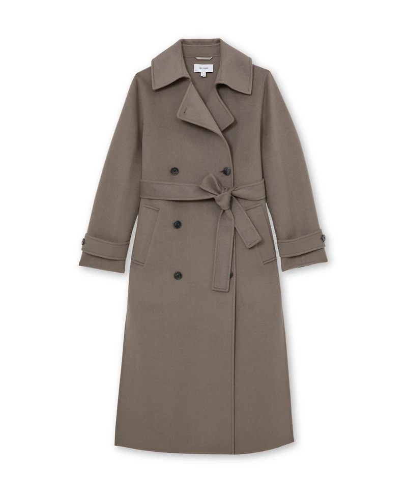 Reiss Women's Wool-Blend Belted Blind Seam Coat