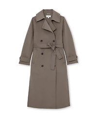 Reiss Women's Wool-Blend Belted Blind Seam Coat