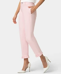 Hue Women's Ruffle Denim Skimmer Pull-On Sleepwear Pant