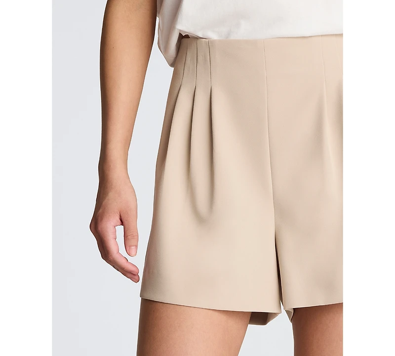 Kenneth Cole Women's High-Rise Side Zip Shorts