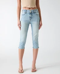 Guess Women's Lily Mid-Rise Skinny Capri Jeans