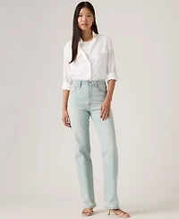 Levi's Women's Ribcage High-Rise Straight Full Length Jeans