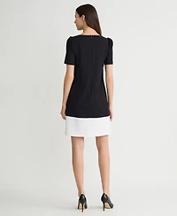 Kasper Women's Puff-Sleeve Sheath Dress