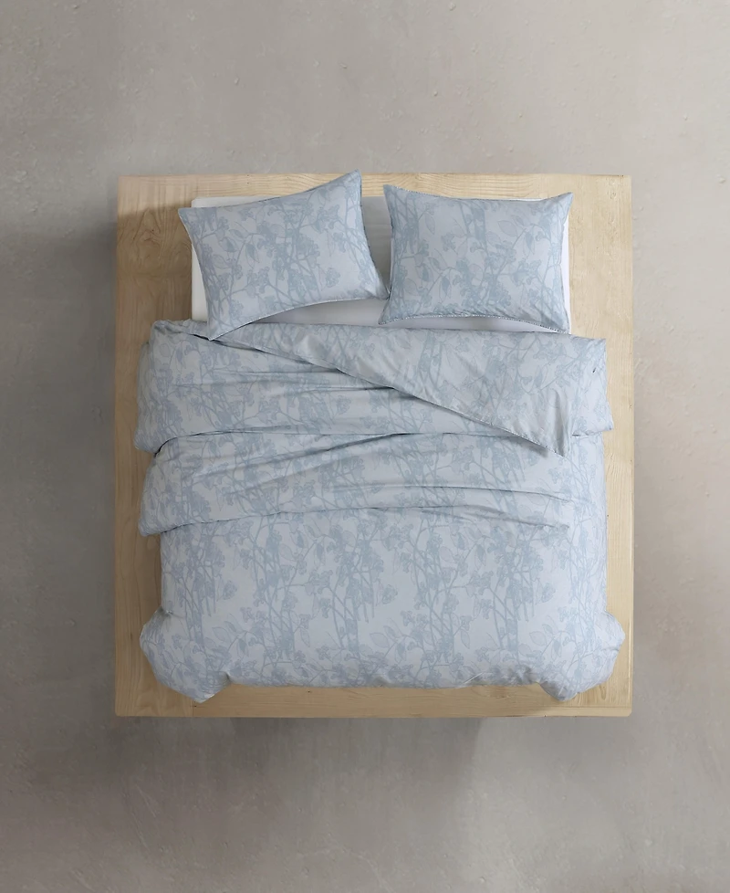 Calvin Klein Bayberry Percale 3-Pc Duvet Cover Set, King