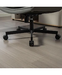 Streamdale Furniture Criss Cross Chair with Adjustable Armrests, Wheels & Headrest