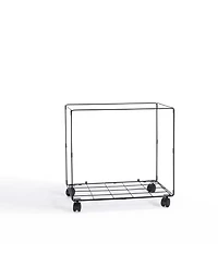 Danya B Army Canvas Laundry Hamper on Wheels