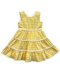 Blueberi Boulevard Baby Girls' Gingham-Print Dress