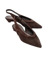 Forever and Always Women's Shoes Lieve Leather Slingback Pump