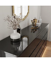 Famapy 8-Drawer Wood Double Dresser Chest of Drawers