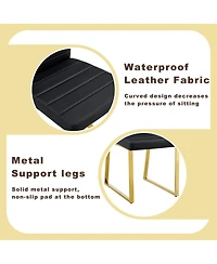 Streamdale Furniture 2-Pack Heavy-duty Chairs: Cushion, Iron Frame, Home/Office, Great Value