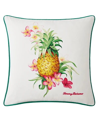 Tommy Bahama Home Pineapple Botanic Cotton Decorative Pillow, 20" x 20"
