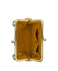 Patricia Nash Vione Leather Kisslock Frame Small Crossbody Bag