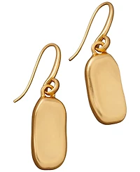 Donna Karan Gold-Tone Pebble Drop Earrings