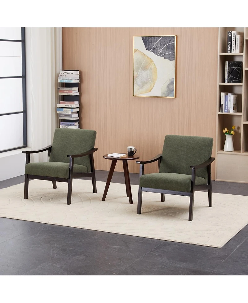 Streamdale Furniture Medieval-Inspired Armchair, Solid Wood Legs