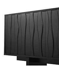 Streamdale Furniture Retro Wood Grain Tv Stand for TVs up to 75", Rustic Media Console with Storage