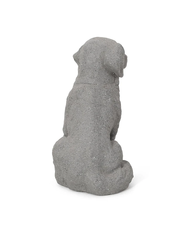 Streamdale Furniture Charming Puppy Garden Statue with Vintage Finish