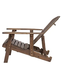 Streamdale Furniture Hanlee Acacia Wood Folding Adirondack Chair