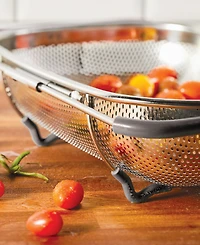 Rachael Ray 4.5-Quart Over-the-Sink Stainless Steel Colander
