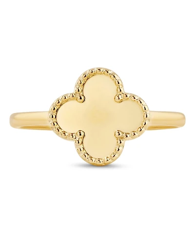 Devata Clover Ring in 14K Gold, Size 7, approx. 1.7 grams