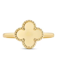 Devata Clover Ring in 14K Gold, Size 7, approx. 1.7 grams