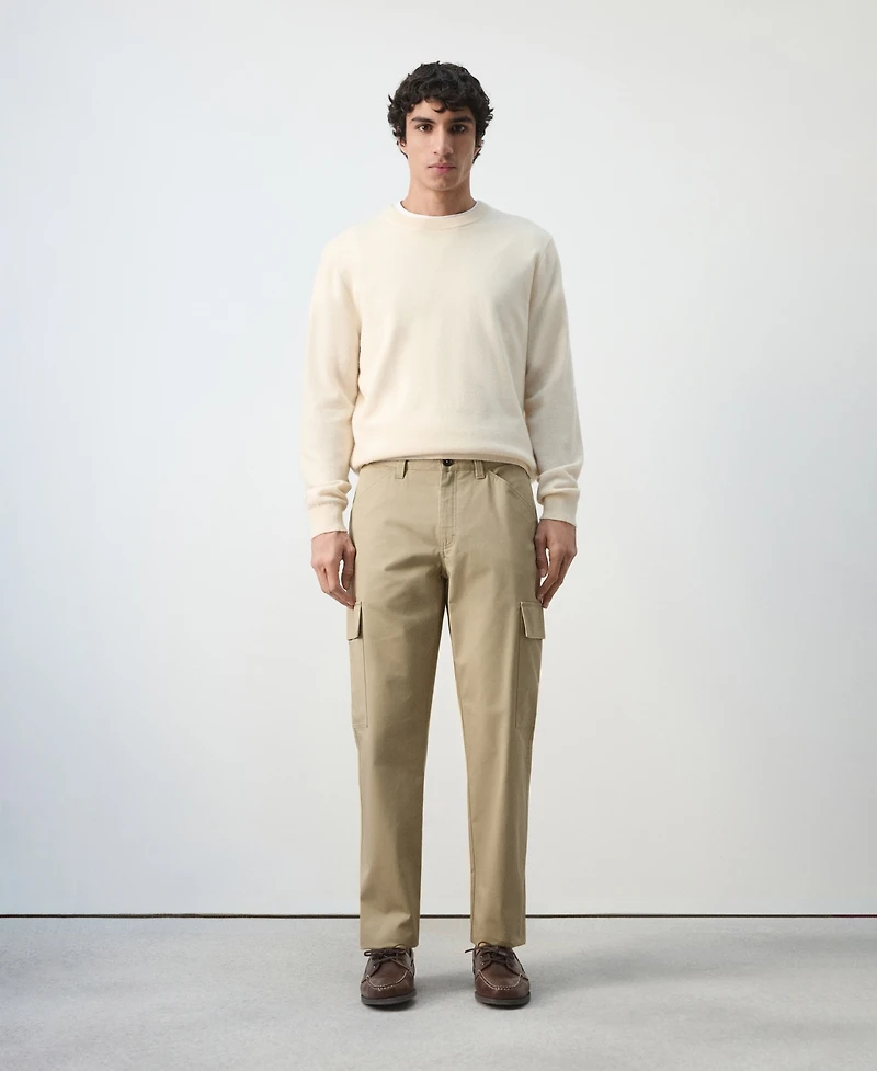 Mango Men's Cotton Cargo Pants