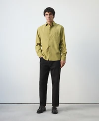 Mango Men's Cotton Relaxed-Fit Shirt