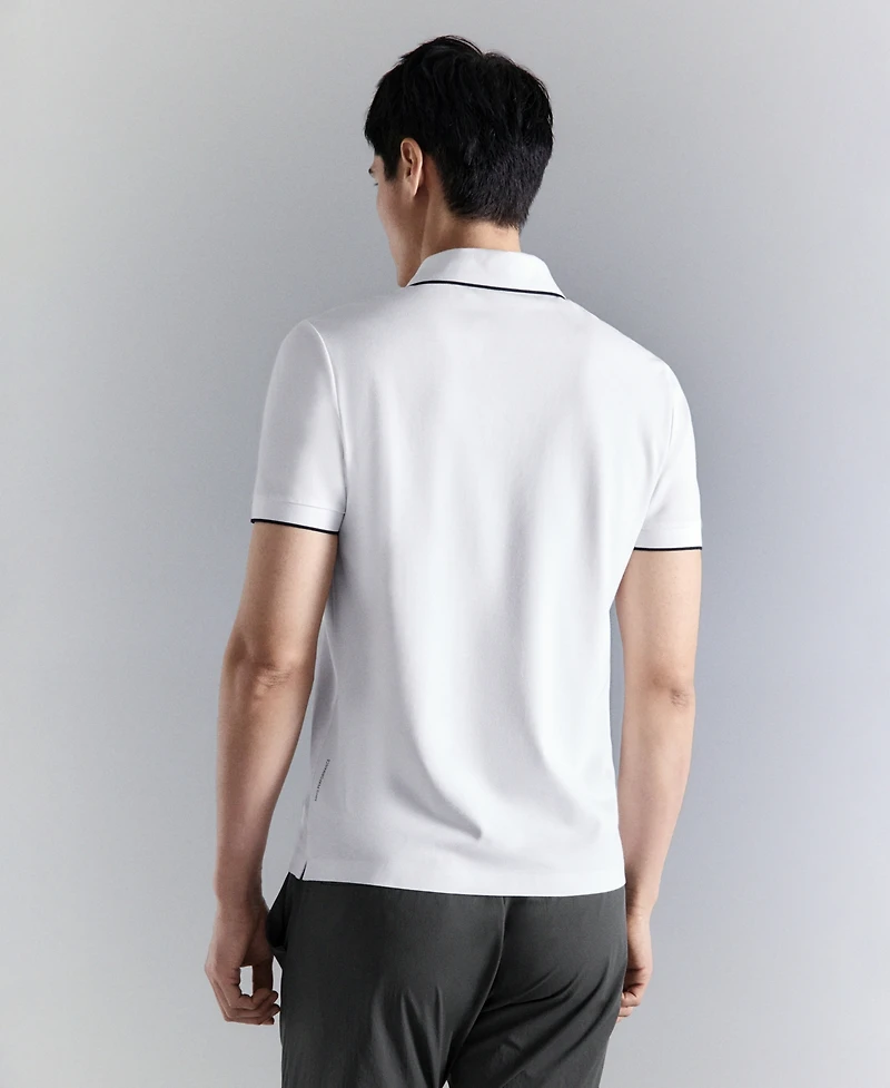 Mango Men's Comfort Stretch Pique Polo Shirt