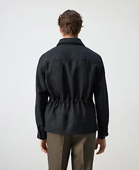 Mango Men's Ruched-Back Lyocell Jacket
