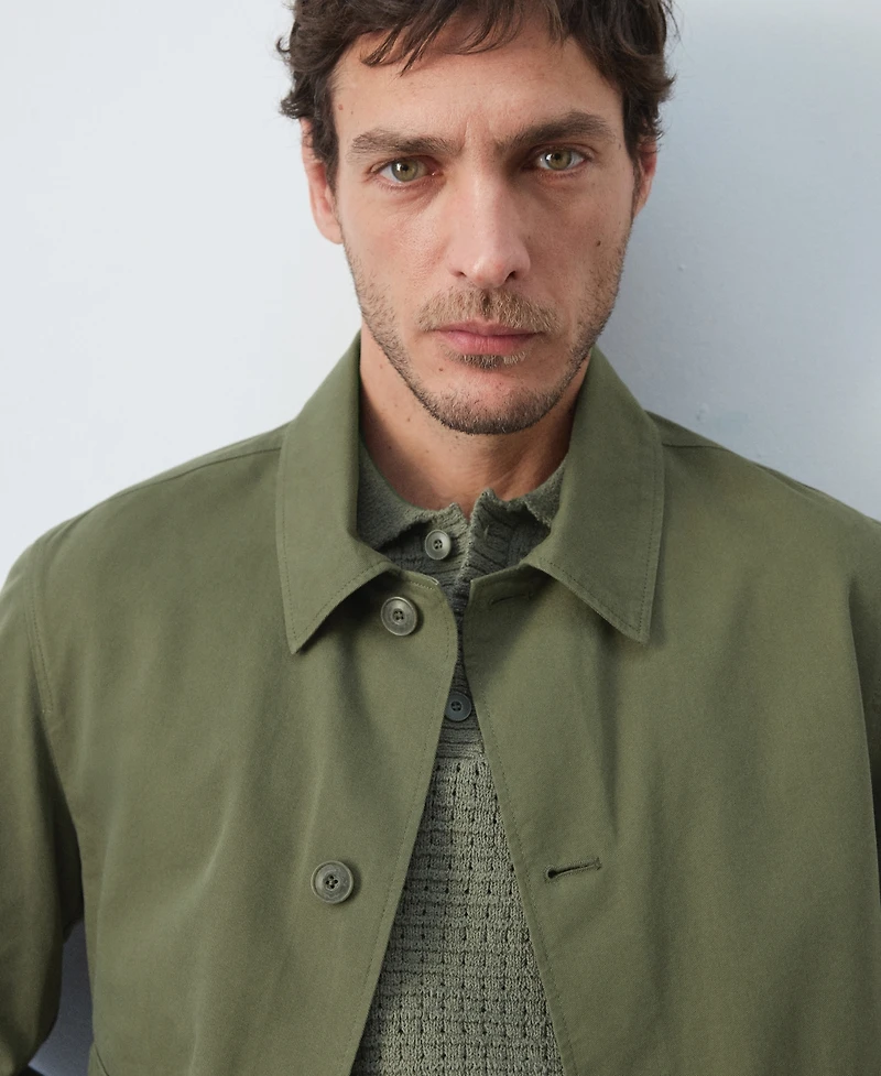 Mango Men's Lightweight Cotton Lyocell Jacket