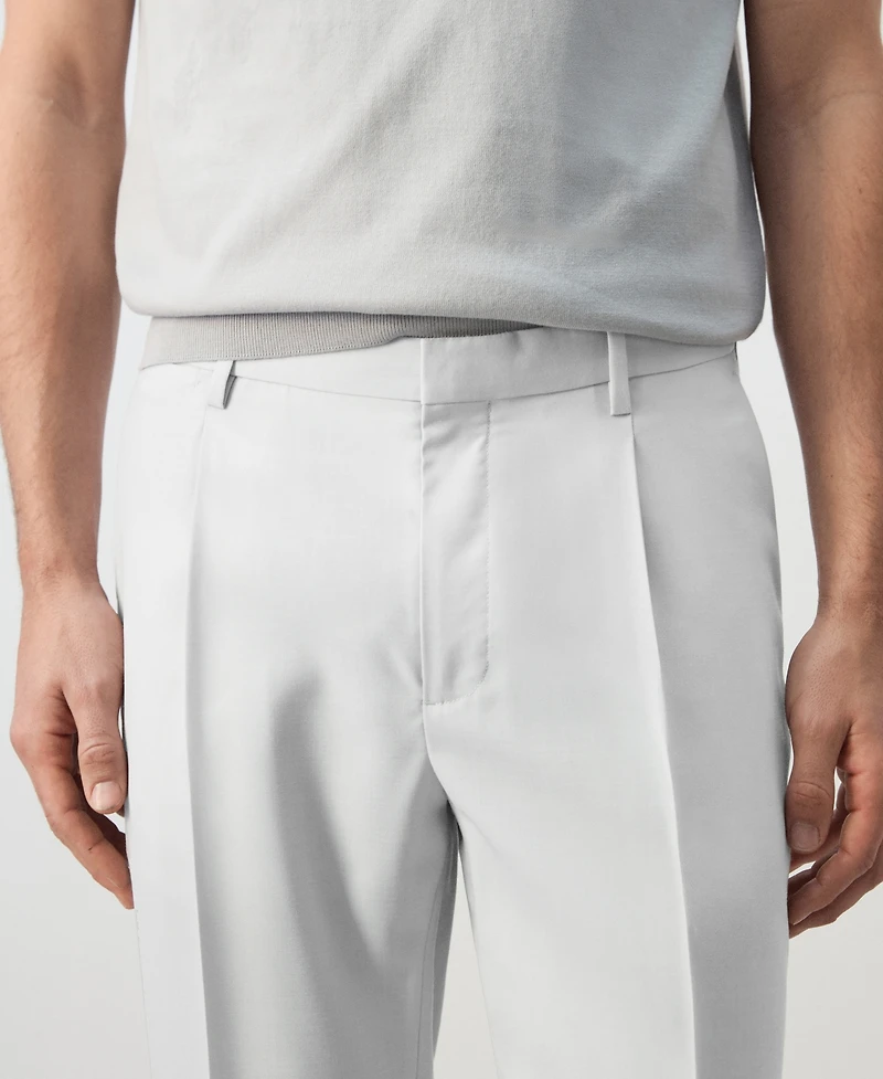 Mango Men's Cold Wool Regular Fit Pants