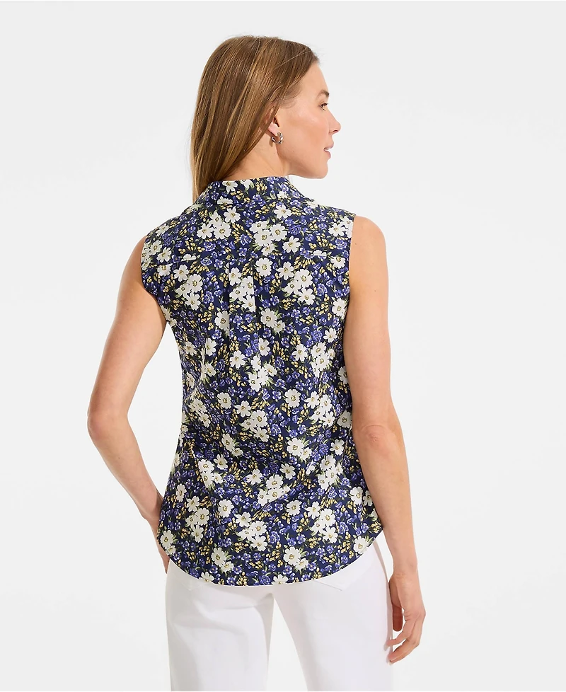 Lands' End Women's No Iron Sleeveless Shirt